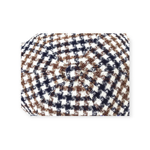 BUGATTI Mütze Schiebermütze flatcap Hahnentritt Sommer