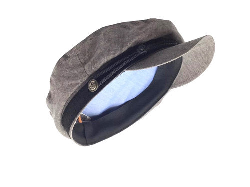STETSON Mütze Elbsegler grau Leinen fisherman Sommer Gr.61/XL Schirmmütze