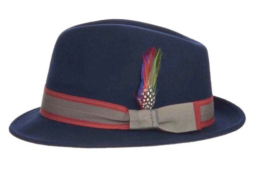 STETSON Traveller blau Fedora Gr.59
