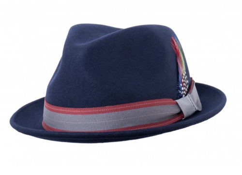 STETSON Traveller blau Fedora Gr.59