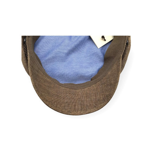 STETSON Mütze Elbsegler braun Leinen fisherman Sommer Schirmmütze