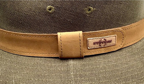 STETSON Sommerhut DALITO Stoffhut oliv Leinen UVP40+