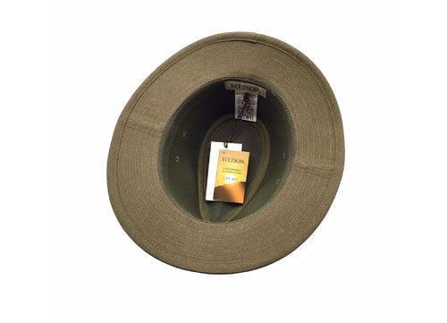 STETSON Sommerhut DALITO Stoffhut oliv Leinen UVP40+