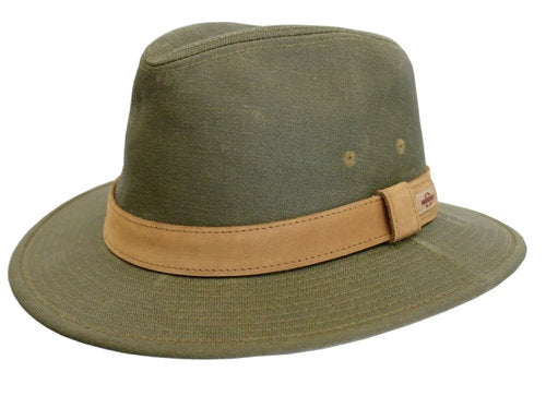 STETSON Sommerhut DALITO Stoffhut oliv Leinen UVP40+