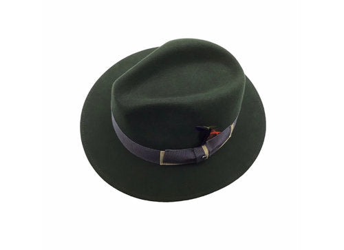 STETSON Filzhut TRAVELLER grün Fedora Gr.59