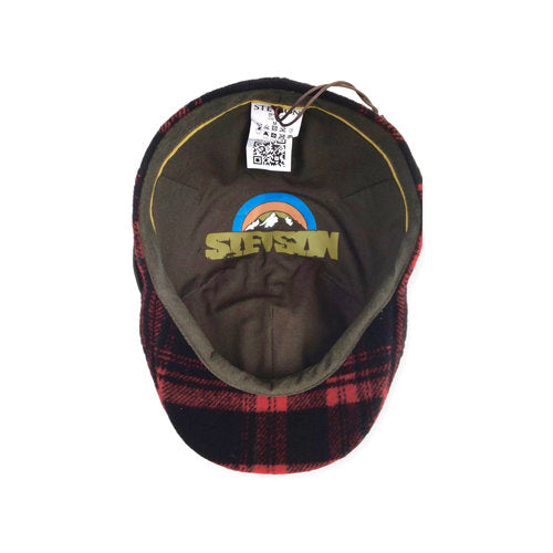 STETSON Mütze DUCK CAP TEXAS Gr.XL Schurwolle kariert Winter