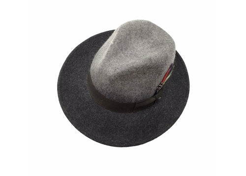 STETSON Filzhut Fedora grau TRAVELLER