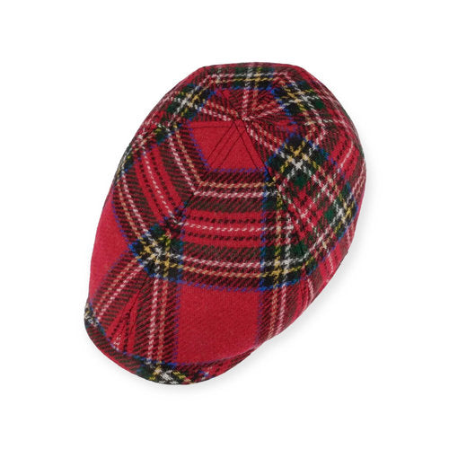 LIERYS Mütze DUCK CAP Schottenkaro rot kariert Stewart Gr.L