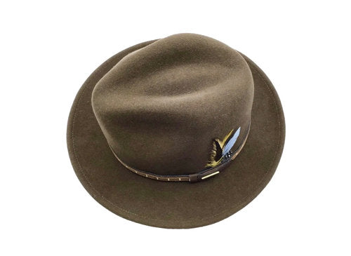 STETSON Filzhut Traveller Oakville braun Fedora MADE IN USA Outdoorhut Gr.59