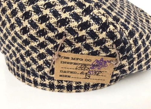 STETSON Mütze Hatteras Leinen/Seide Hahnentritt Gr.59/L Sommer