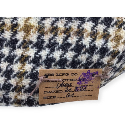 STETSON Mütze Hatteras Gr.61 HARRIS-TWEED Hahnentritt