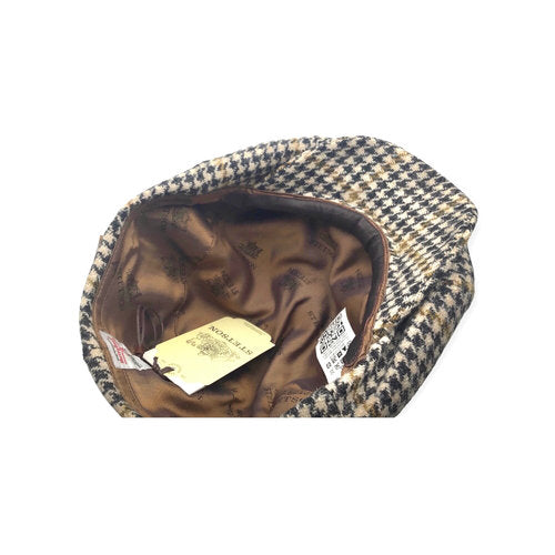 STETSON Mütze Hatteras Gr.61 HARRIS-TWEED Hahnentritt