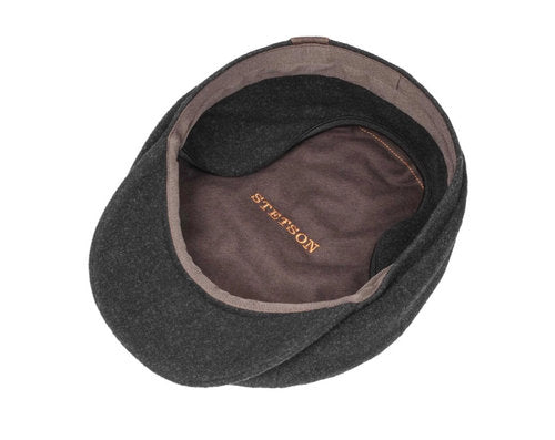 STETSON Mütze Hatteras Wool/Cashmere grau Ohrenklappen Winter