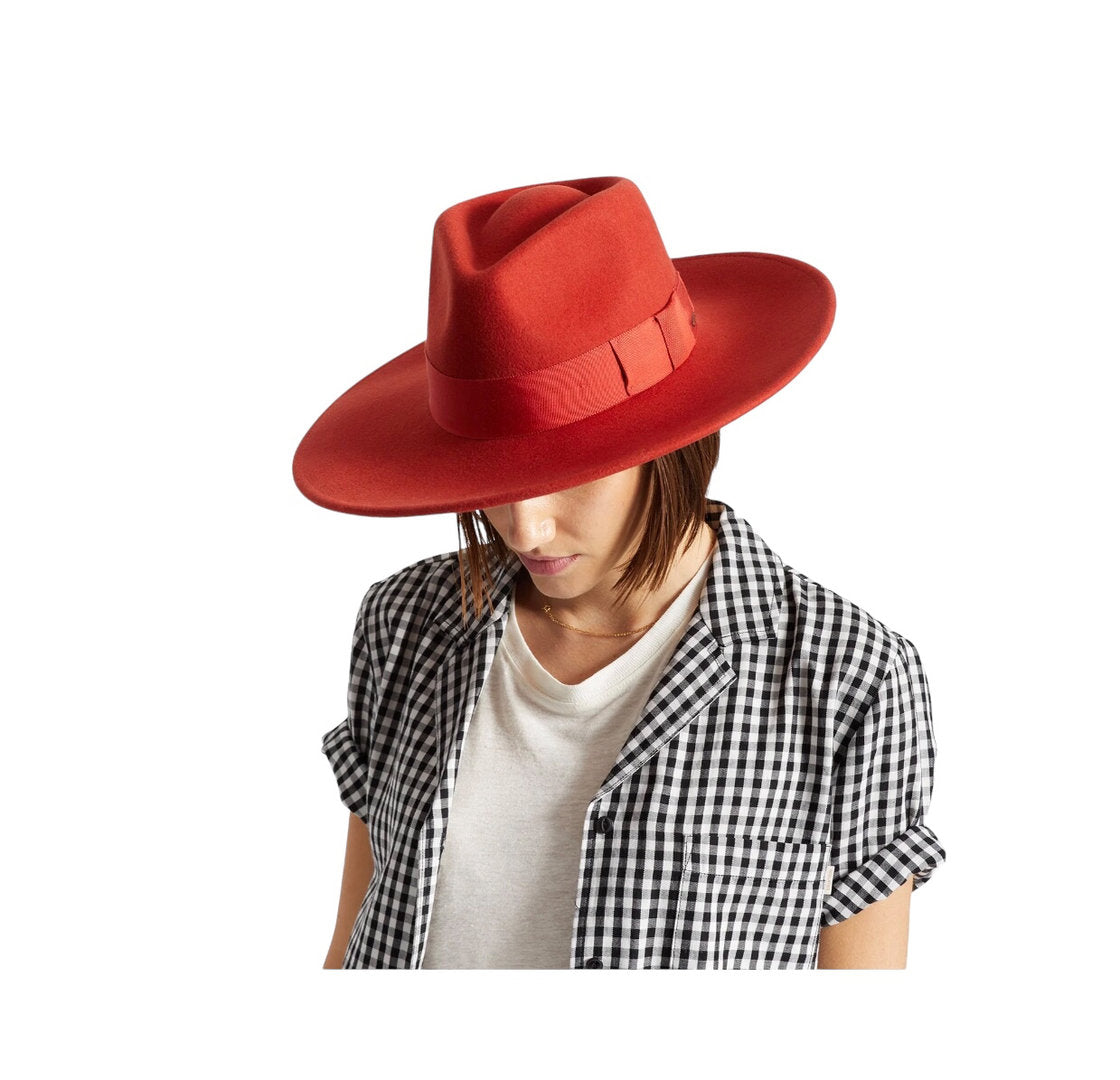 BRIXTON Damenhut Filzhut rot JOANNA Gr.56 PHOENIX/ORANGE