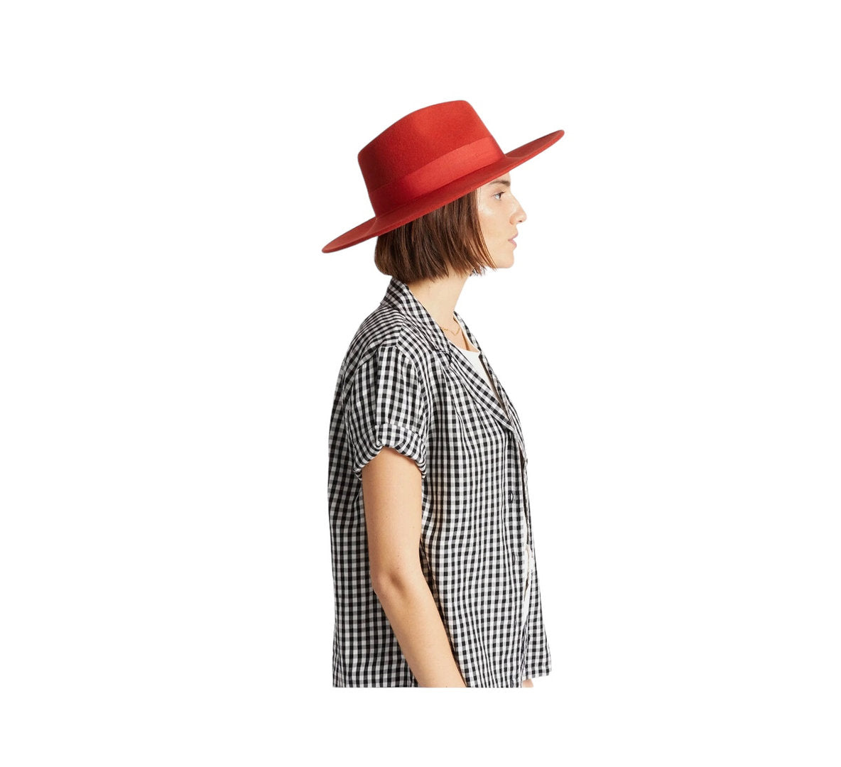 BRIXTON Damenhut Filzhut rot JOANNA Gr.56 PHOENIX/ORANGE