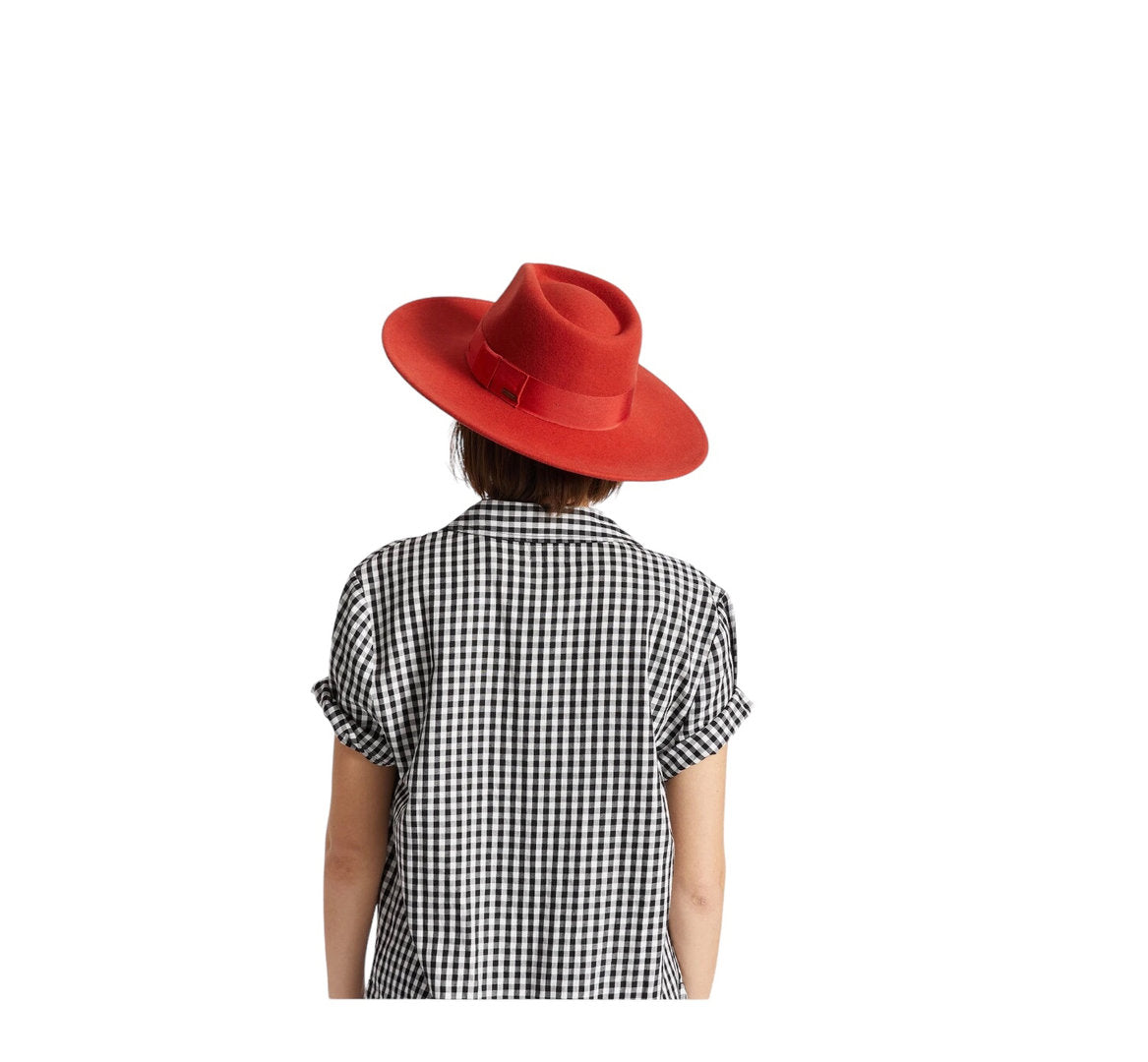 BRIXTON Damenhut Filzhut rot JOANNA Gr.56 PHOENIX/ORANGE