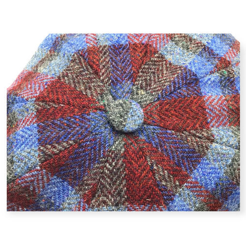STETSON Mütze Hatteras blau Gr.57 kariert Winter
