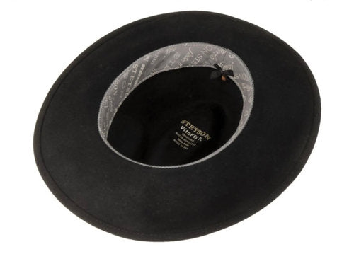 STETSON Westernhut Wide Brim Wollfilz schwarz Cowboyhut Gr.61