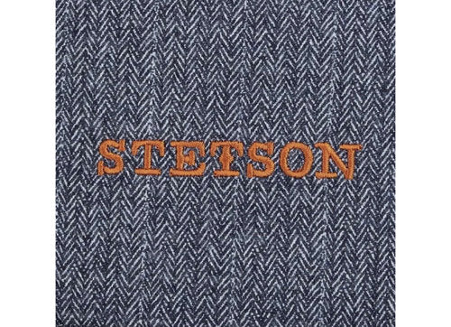 STETSON Mütze Hatteras Fischgrät braun Tweed Schurwolle Winter