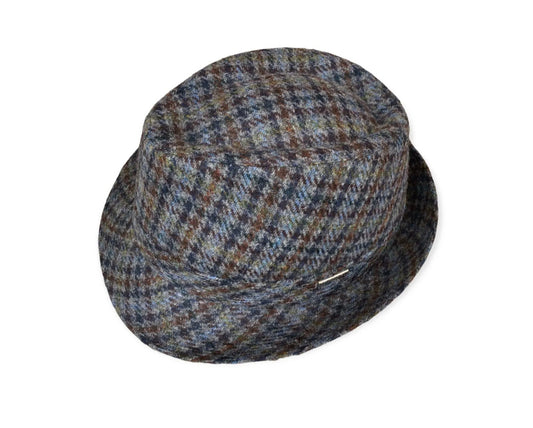 STETSON Trilby Stoffhut kariert Glencheck Größe 62
