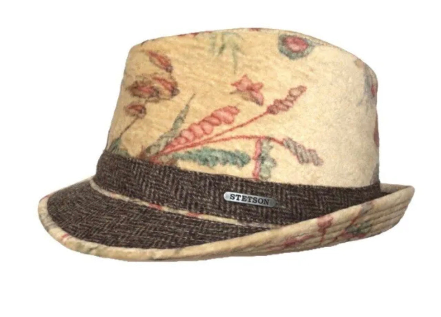 STETSON Stoffhut Trilby UNISEX Sommerhut beige SAMT