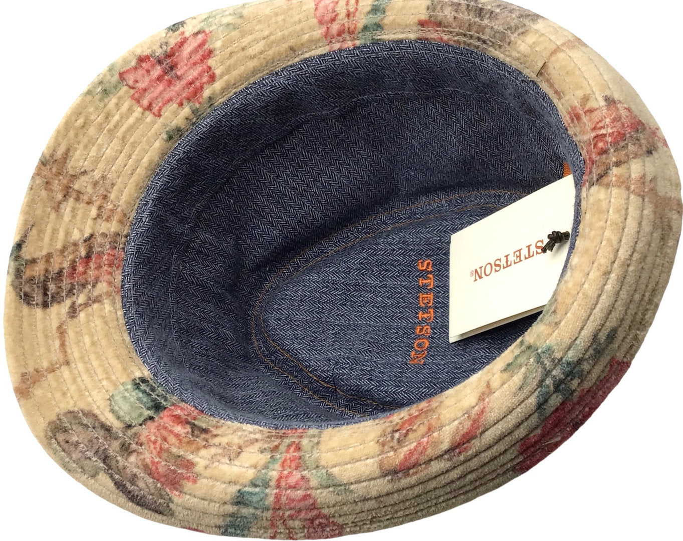 STETSON Stoffhut Trilby UNISEX Sommerhut beige SAMT