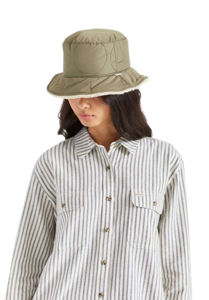 BRIXTON Hut bucket hat PETRA oliv/grün Wendehut Stoffhut UNISEX
