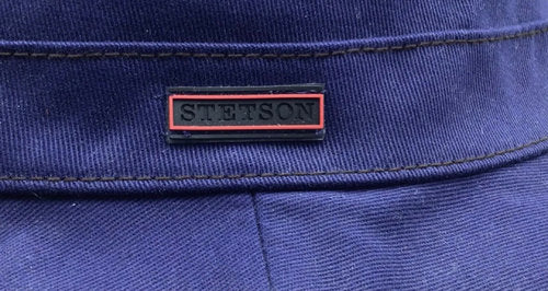 STETSON bucket hat Cotton blau Sommerhut UVSchutz SUN GUARD Stoffhut