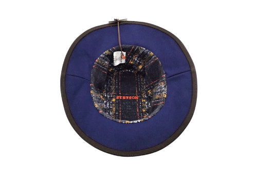 STETSON bucket hat Cotton blau Sommerhut UVSchutz SUN GUARD Stoffhut