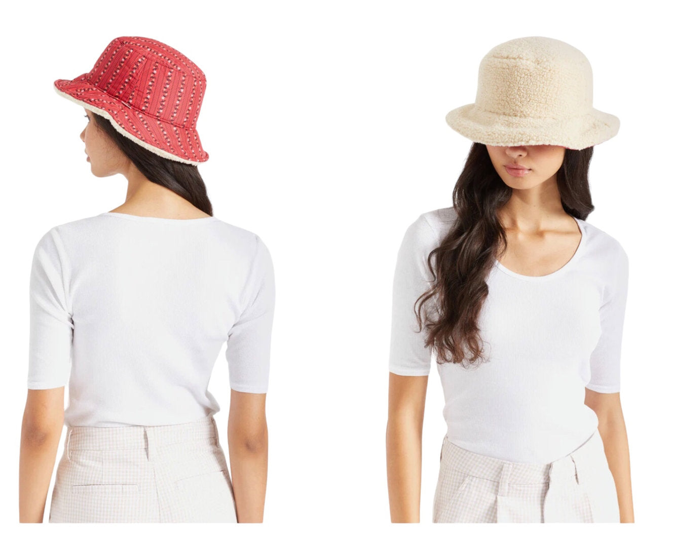 BRIXTON Hut bucket hat PETRA rot Wendehut Stoffhut
