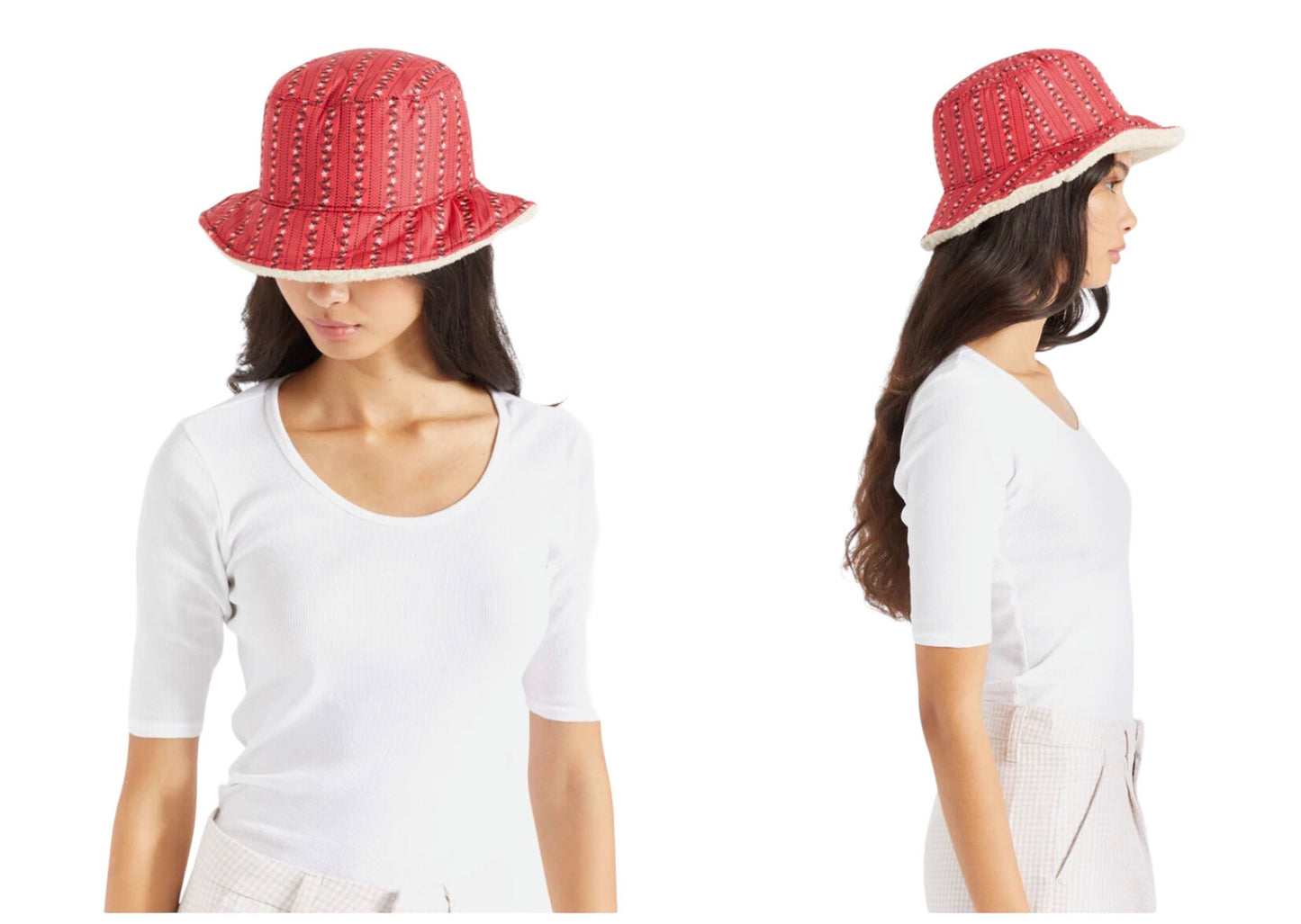 BRIXTON Hut bucket hat PETRA rot Wendehut Stoffhut