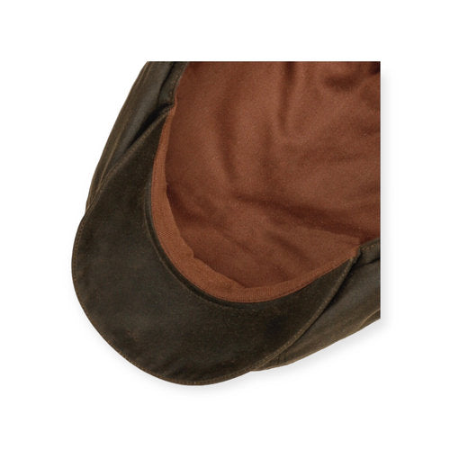 STETSON Mütze Hatteras WAXXED Organic-Cotton dunkel/oliv SUN GUARD UPF40+