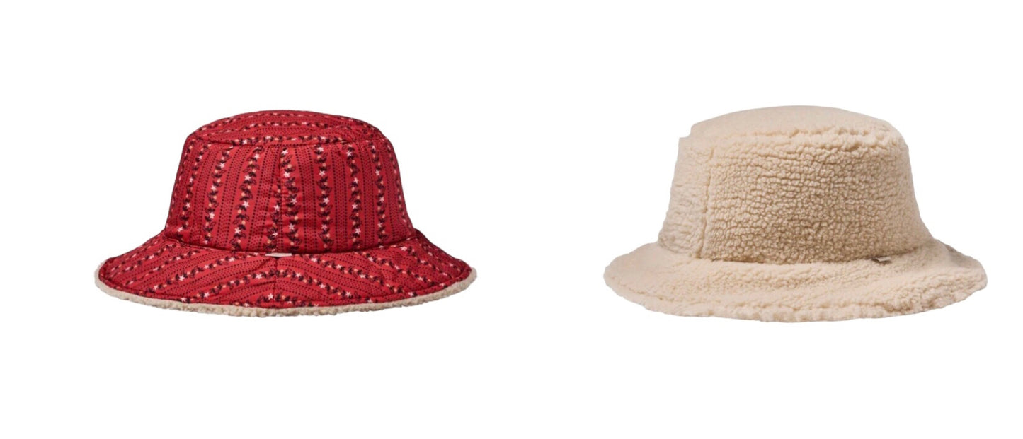 BRIXTON Hut bucket hat PETRA rot Wendehut Stoffhut