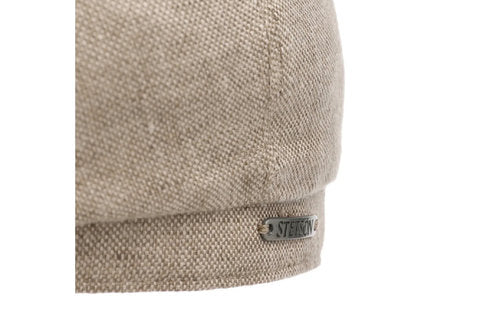 STETSON Mütze Hatteras Leinen beige/braun Sommer