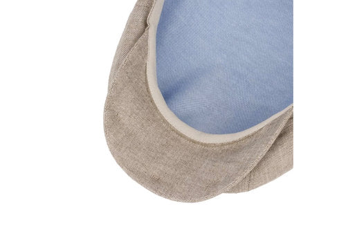 STETSON Mütze Hatteras Leinen beige/braun Sommer