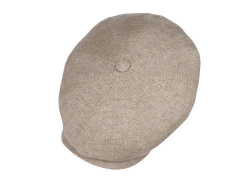 STETSON Mütze Hatteras Leinen beige/braun Sommer