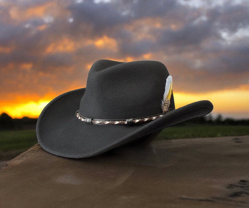 STETSON Westernhut AMASA Cowboyhut Wollfilz schwarz