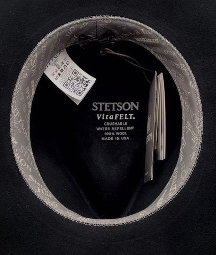 STETSON Westernhut KINGSLEY Cowboyhut Wollfilz schwarz Gr.57