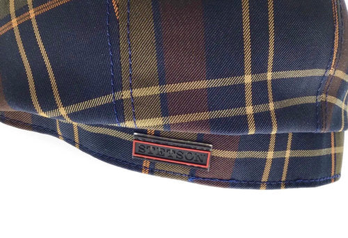 STETSON Mütze Hatteras braun kariert Sommer Bakerboy/Newsboy