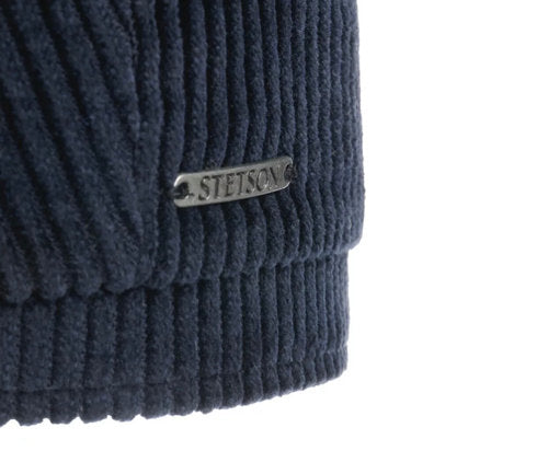 STETSON Mütze Hatteras CORD dunkelblau Gr.M/57 Baumwolle