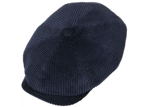 STETSON Mütze Hatteras CORD dunkelblau Gr.M/57 Baumwolle
