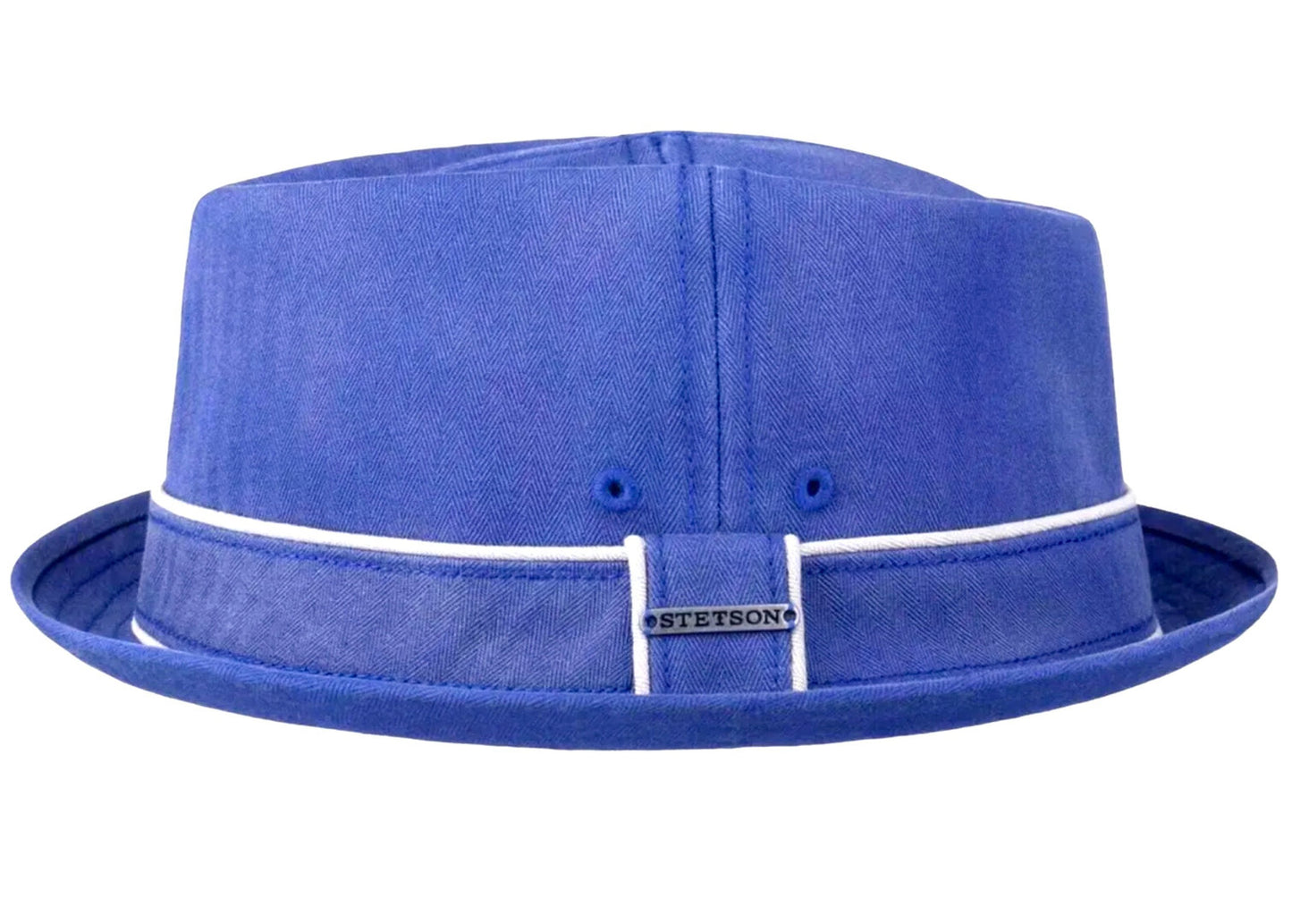 STETSON Sommerhut PORK PIE Stoffhut blau SUN GUARD UV40+ Gr.XL