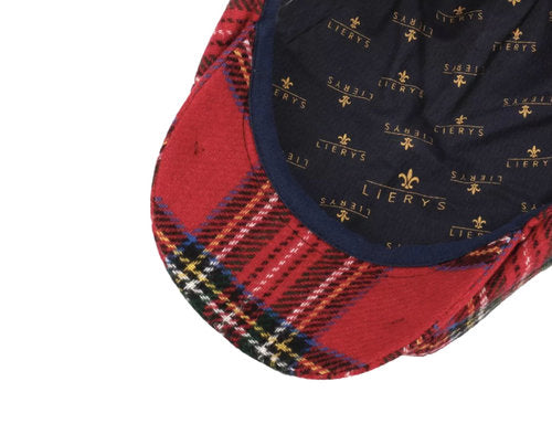 LIERYS Mütze Schottenmütze BAKERBOY rot kariert Stewart Winter