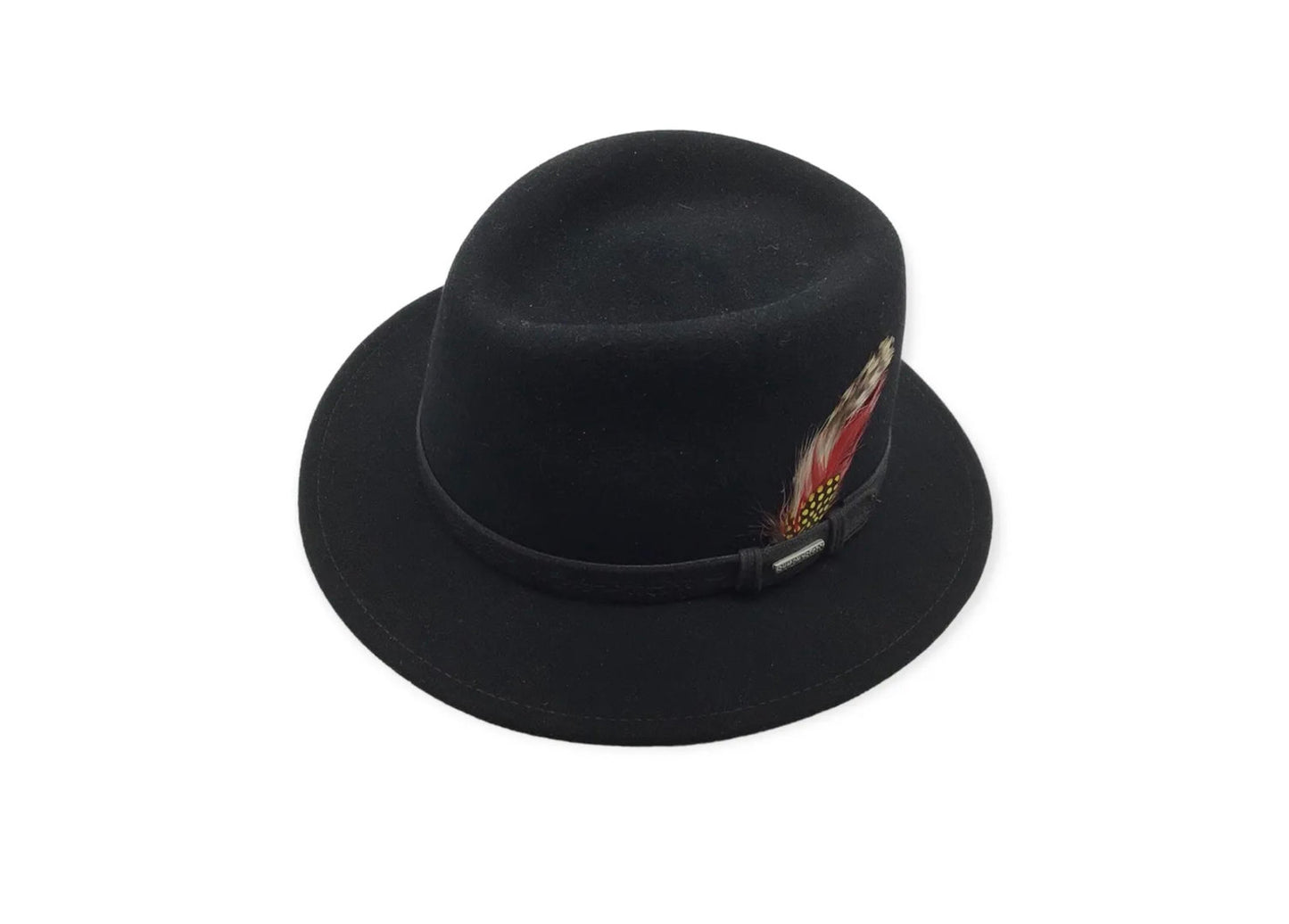 STETSON Traveller Filzhut schwarz Fedora vitafelt