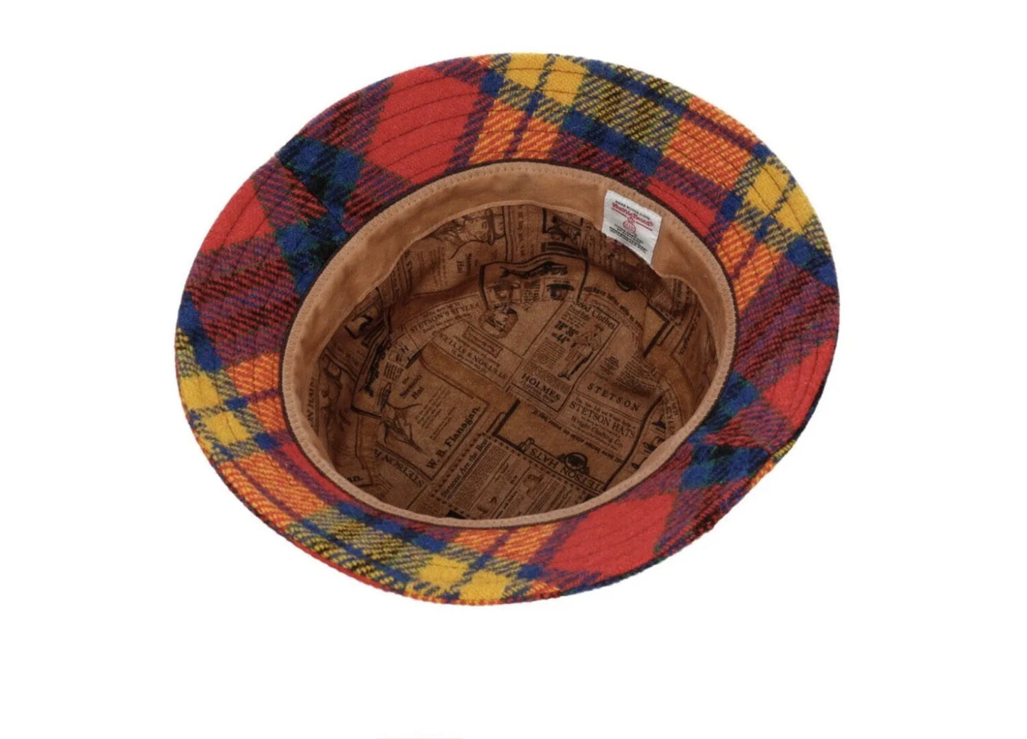STETSON bucket HARRIS TWEED Stoffhut Wollhut Tartan Buchanan