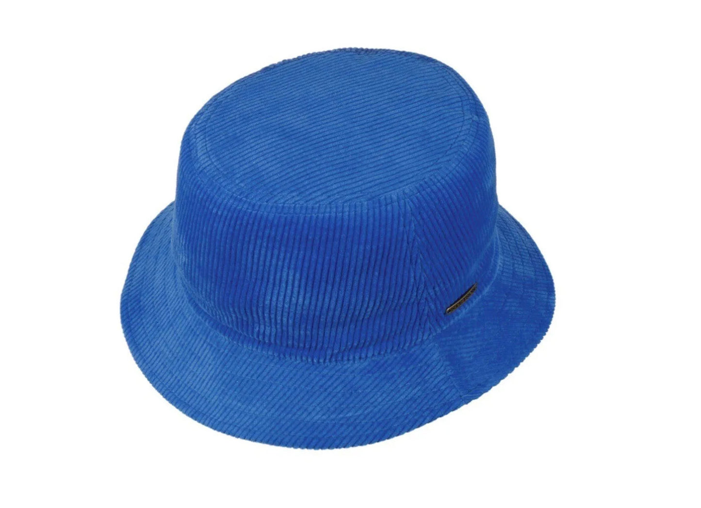 STETSON bucket Hut CORD Stoffhut Fischerhut Anglerhut blau Cotton