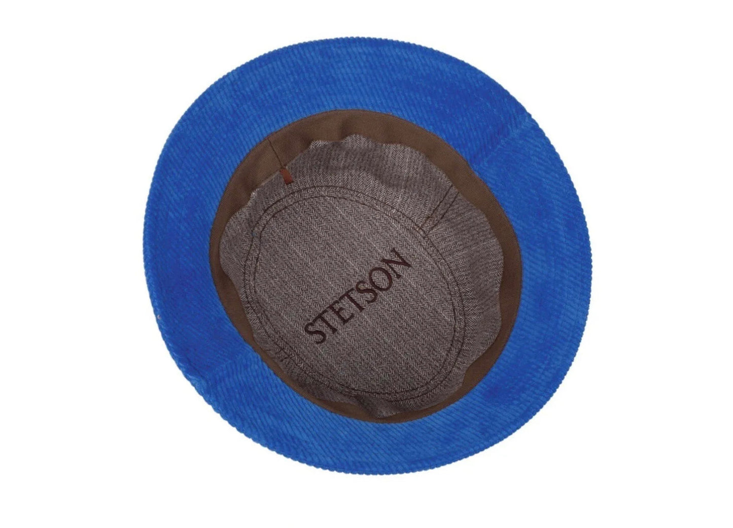 STETSON bucket Hut CORD Stoffhut Fischerhut Anglerhut blau Cotton