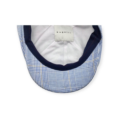 BUGATTI Mütze Schiebermütze Gr.55+61 flatcap kariert Sommer