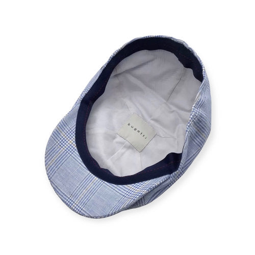 BUGATTI Mütze Schiebermütze Gr.55+61 flatcap kariert Sommer