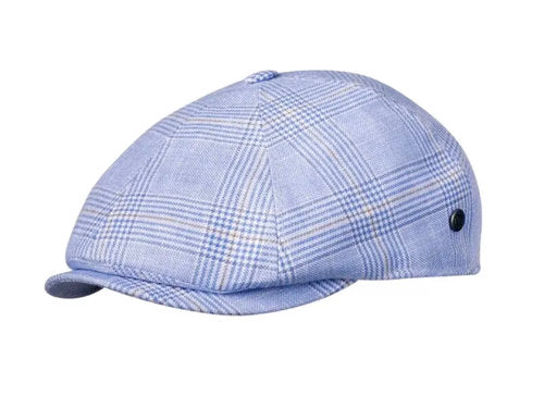 BUGATTI Mütze Schiebermütze Gr.55+61 flatcap kariert Sommer
